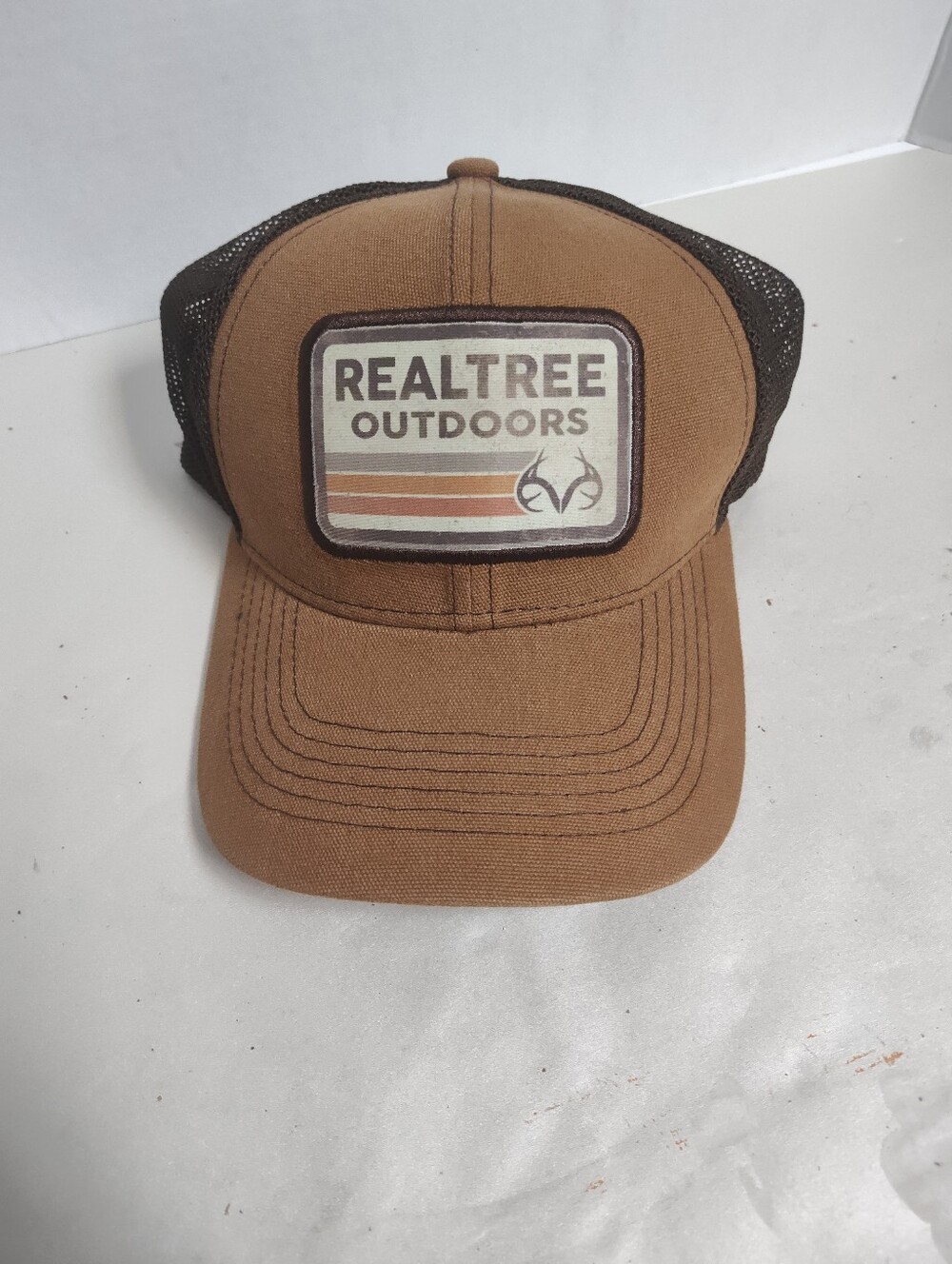 Realtree Brown and Black Retro Patch Trucker Cap